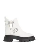 MAVERICK BEDFORD MOTO BOOTIE in WHITE for Women