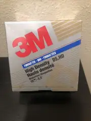 New 3M High Density 3.5" Diskettes 10 Pack Formatted DS HD Factory Sealed 1994