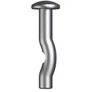 6.5 x 25mm H-IT Mushroom Anchor Carbon Steel Mechanical Gal - Box of 100