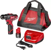 M12 3/8" Drill Driver Kit - Compact Power Tool Set