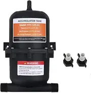 RV Accumulator Tank, RV Pre-Pressurized Accumulator Tank for RV, Motorhome, Travel Trailer, Caravan,Camper Truck, Boat, Marine,0.75L Max 125PSI, 1/2 MNPT Port Fitting, Reduced Pump Cycling