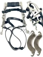 Equine Dental Speculum Horse Mouth Gag Stainless Steel Leather McPherson Forged