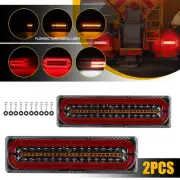 4X Tray 4WD Ute Tail Lights LED Flowing Turn Signal Truck Trailer Rear Stop Bulb (for: Renault)