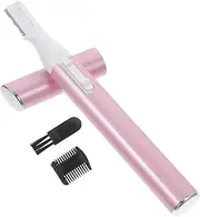 Vaguelly Electric Eyebrow Trimmer Portable Hair Removal Device for Women Compact Nose Hair Cutter and Facial Shaver Safe and Durable Washable Head for Easy Cleaning