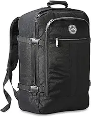 [Cabin Max] Metz Backpack Flight Approved Carry On Luggage Bag Massive 44 Litre Travel Hand Luggage 56x36x23 - Perfectly Sized for Qantas Airlines, Air New Zealand, Jetstar and Many More!
