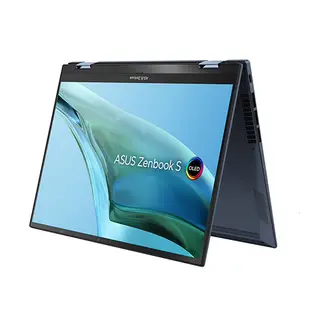 【拆封福利品】ASUS Zenbook S 13 Flip OLED UP5302ZA-0028B1240P 紳士藍 13.3吋筆電 (WQXGA+ OLED 觸控/Intel i5-1240P/16G DDR5/1T PCIE SSD/WIN 11)