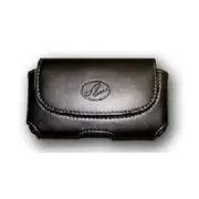 Black Horizontal Leather Clip Holster Case Pouch For Verizon Samsung Gusto 2
