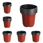 Two-Tone Terracotta Mini Flower Vases Round Planter Plant Trays Nursery Pots