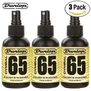 3-PACK Dunlop 6434 Formula 65 Cymbal Polish and Cleaner Spray 4 FL OZ