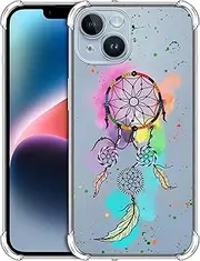 GlamCase - Watercolour Dream Catcher Printed Clear TPU case for iPhone 14 Plus