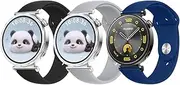 [YDxingY] Pack of 3 Watch Straps Compatible with Apple Watch 38 mm/40 mm/41 mm/42 mm (Series 10) Replacement Silicone Sports Wristbands, Replacement Strap for iWatch SE Series 10 9 8 7 6 5 4 3 2 1 Ultra