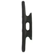 Pack of 5 Everbilt 4 in. Traditional Black Hard Nylon Dock Cleat Mounting Holes