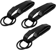 [SAFIGLE] 3pcs Key Holder for Belt Durable Keyring Clip for Men Versatile Keychain with Detachable Ring Easy to Attach and Remove for Car Keys and Everyday Use