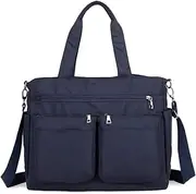 [Mfeo] Womens Multi Pocket Soft Nylon Shoulder Bag Crossbody Bag Tote Bag Handbag