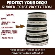 Joist Rubber cover for Decks – Stop timber joist ROT Pine Merbau Protectadeck 25