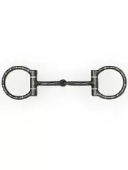 Toklat Black Satin Snaffle with Copper Inlay Bit