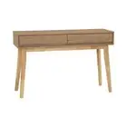 Huhome Hirado Console Hallway Table - Natural oak Hall Tables