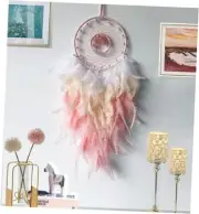 Dream Catchers - Pink Tree of Life Crystal Dream Catcher for Girls & Boys Kids