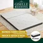 Giselle Bedding Foldable Mattress Folding Foam Mattresses Camping Double Bamboo