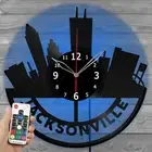 LED Vinyl Clock Jacksonville Light Vinyl Record Wall Clock Decor Home 4554