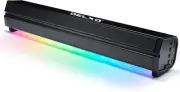 Delxo - Sound Bar Bluetooth Speaker Wireless w/Color Atmosphere Lights, Loud