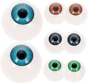 UPKOCH 8Pcs DIY Hollow Eyeballs for Dolls Halloween Props Random Colors Fun Craft Accessory for DIY Projects for Masks Party Decorations and Creative Crafts