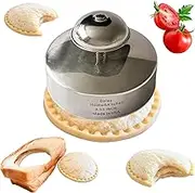 Doiaz Sandwich Cutters and Sealer Uncrustables Maker Stainless Steel 3.5inch Sandwich Bread Cutter Great for Lunchbox and Bento Box