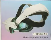 Head Strap Battery Compatible with Meta Quest 3-10000Mah Elite Strap with Batter