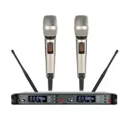 Dual Diversity Wireless Vocal Microphone System UHF SKM 9000 Handheld mic Stage