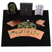 Rider-Waite Learning Tarot with Meanings on Cards for Beginner Expert Brown Feel