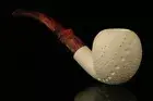 Designer Lattice Apple Block Meerschaum Pipe with fitted case M1721