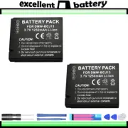 2x DMW-BCJ13 BCJ13 Battery for Panasonic Lumix DMC-LX5 LX5GK LX5K LX5W LX7 LX7GK