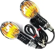 Indicators Flowing Turn Signal 10mm Motorcycle Indicator Turn Signal Halogon Bulb Waterproof 12V Turn Indicators Lamp Blinker Motorcycles Accessories Turn Signal Indicator