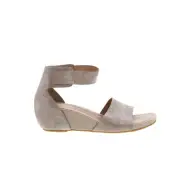 Sofft Vexie SF0060717 Womens Gray Leather Wedges Sandals Shoes 9.5