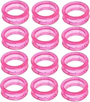 20pcs Hairdressing Scissors Ring Small Decoration Key Ring Keychain Plunger Silent -collision Device Finger Protector Scissors Nail- Collision Pad Pets Pink