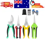 6 Pack Garden Pruning Shears Stainless Steel Blades, Handheld Scissors Set with