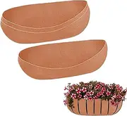 Hanging Basket Liners, 3 Pieces Fabric Hanging Plant Liners, Felt Trough Planter Liner Replacement Flower Basket Liner for Garden Flower Pot Outdoor Plants