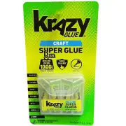 Krazy Glue CRAFT SUPER GLUE GEL | FINE TIP | PLASTIC CERAMIC WOOD RUBBER METAL &