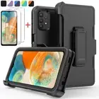 For Samsung Galaxy A23 5G Case Shockproof Armor Cover+Screen Protector+Belt Clip