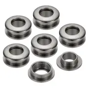 8mm(1/3 Inch) Brass Hole Eyelets, 6 Pcs Arc Surface Grommets, Black