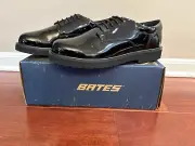 Bates 22141 Mens High Gloss Duty Oxford Shoe, Black, Size 10.5, NWB