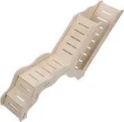 Happyyami Hamster Hideout Ladder House Multipurpose Small Animal Habitat Decor for Hamsters Guinea Pigs and Rats Cozy and Sturdy Design for and Relaxation