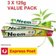 3 x 125g Neem Active Toothpaste ~ Free Express Post