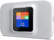 Portable WiFi Hotspot, 4G LTE Mobile Router, Color LCD Display, White