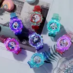 高品質兒童ELSA 卡通電子表冰雪奇緣時尚夜光女孩手錶學生兒童手錶運動 LED 手錶