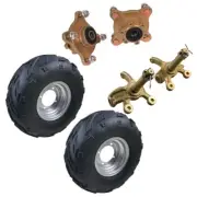 2Pack 16x8-7 Rim Tyre Wheel Hub Stud Axle for Buggy Go Kart ATV Quad 110cc 125cc