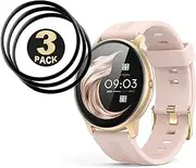 Wanski 3 Pack Tempered Glass Screen Protector Film, compatible with AGPTEK LW11 smartwatch
