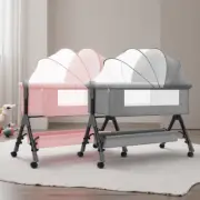 Baby Cots 3-IN-1 Baby Bed Bedside Sleep Cradle Co-Sleeper Bassinet Comfortable