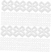 jojofuny 4sets Tile Leveling System 10mm Tile Spacer Clips Ceramic Floor Spacers Plastic Square Deck 100pcs*4