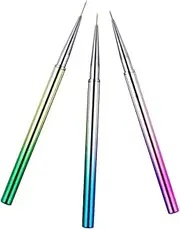 OATIPHO 3pcs Ultra Thin Nail Art Brush Pens for DIY Nail Designs Durable and Safe for Fine Details Convenient for Professional Manicure Art Supplies